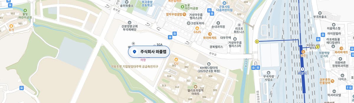 와플랩 사무실 위치 지도